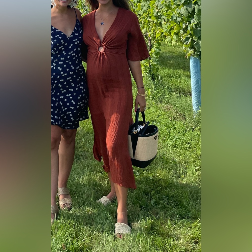 Zara Rust Color Dress XS - Picture 6 of 7